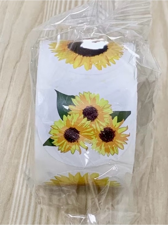 Other - Sunflower Sticker Roll - 500/roll 1.5inches